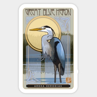 Great Blue Heron Sticker